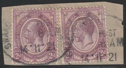 South West Africa SWA Forerunner - King George V KGV - 2d - Swakopmund
