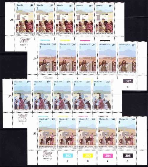 Bophuthatswana (Homeland of South Africa) - 1982 - Easter - Complete Set