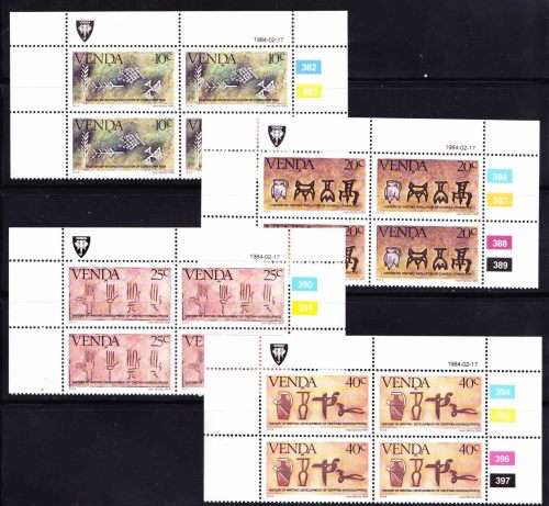 Venda - 1984 - History of Writing - Complete Set Control Blocks