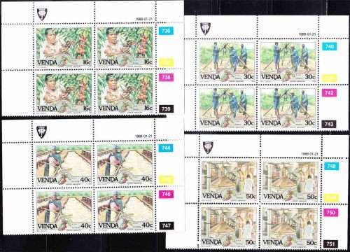 Venda - 1988 - Coffee Industry - Complete Set Control Blocks