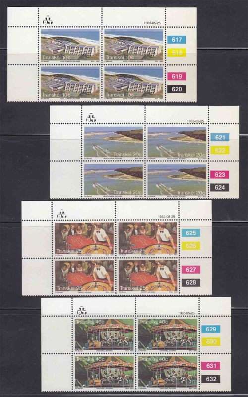 Transkei - 1983 - Tourism - Complete Set of Control Blocks