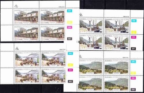 Transkei - 1986 - Historical Port St Johns - Complete Set Control Blocks