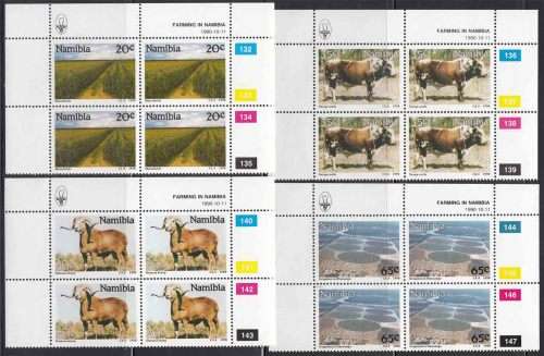 Namibia (previously SWA) - 1990 - Farming, Cattle, Sheep, Irrigation, Crops - Set in Control Blocks