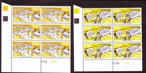 South West Africa SWA - 1976 - Modern Buildings - Complete Set Control Block
