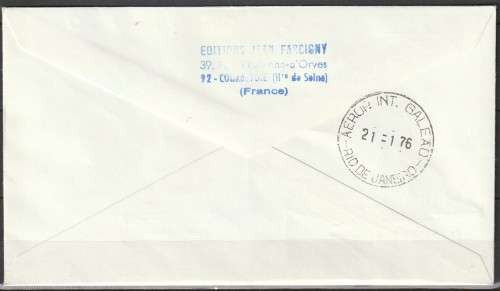Concorde - 1976 - Inaugural Flight Cover - Air France - Paris to Rio