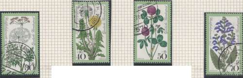 Germany West Federal - 1977 - Meadow Flowers - Complete Set