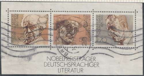Germany West Federal - 1978 - Nobel Literature Prize Winners - Miniature Souvenir sheet