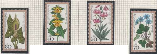 Germany West Federal - 1978 - Woodland Flowers - Complete Set
