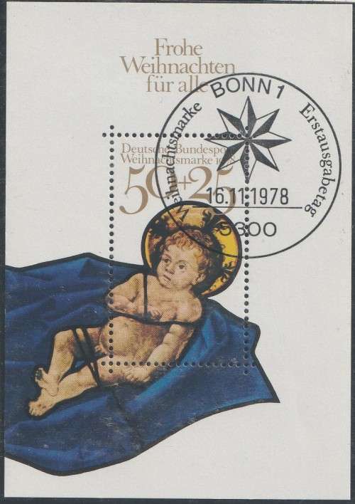 Germany West Federal - 1978 - Christmas - Miniature Souvenir Sheet