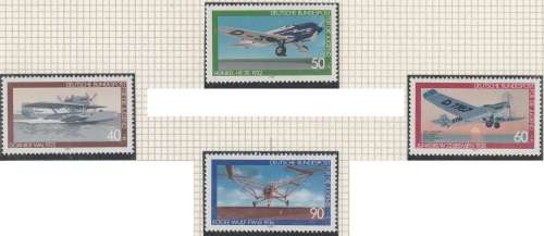 Germany West Federal - 1979 - Aircraft Aviation - Complete Set