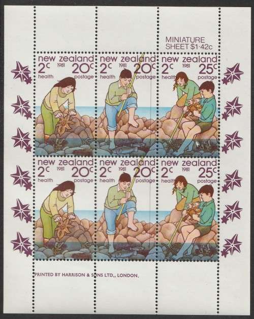New Zealand - 1981 - Health - Sheetlet