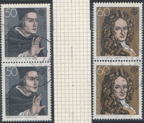 Germany West Federal - 1980 - Europa CEPT Magnus Leibniz - Complete Set
