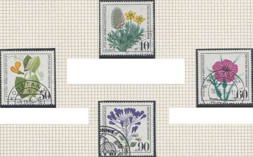 Germany West Federal - 1980 - Wildflowers - Complete Set
