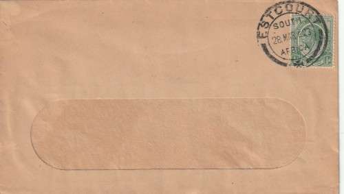 Union of South Africa cover - 1923 (1913) - King George V Estcourt