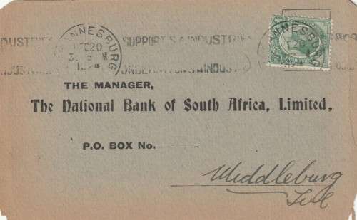 Union of South Africa postcard - 1925 (1913) - King George V Johannesburg