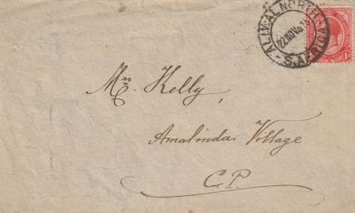 Union of South Africa Cover - 1915 (1913) - King George V Aliwal North
