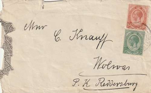 Union of South Africa Cover - (1913) - King George v