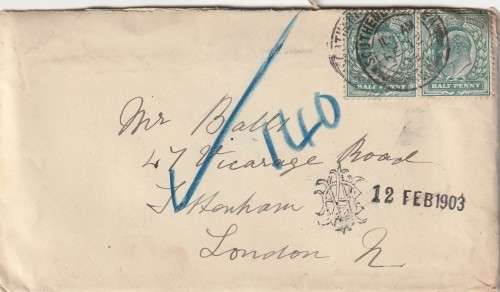 Great Britain - 1902 (1903) King Edward VII - Cover - London Southend