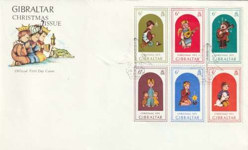 Gibraltar FDC - 1975 - Christmas