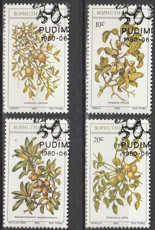Bophuthatswana - 1980 - Edible Wild Fruit - Complete Set