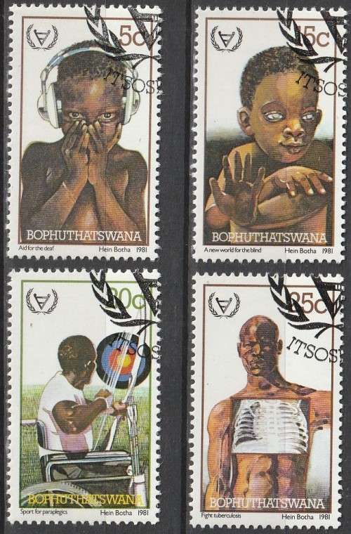 Bophuthatswana - 1981 - International Year of the Disabled - Complete Set