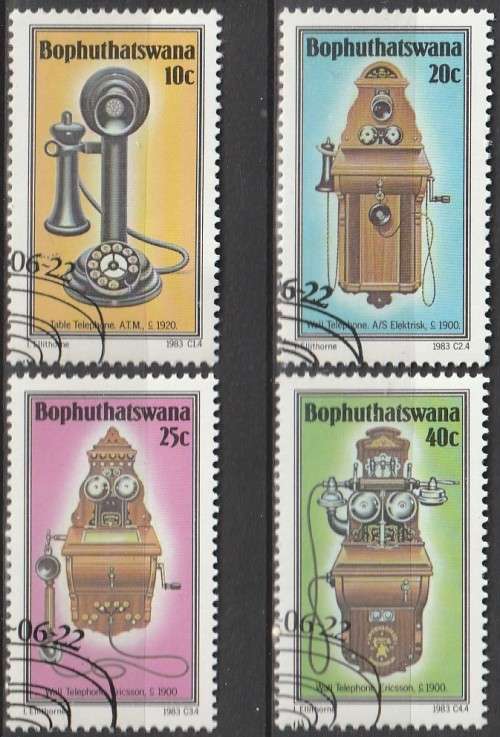 Bophuthatswana - 1983 - History of the Telephone - Complete Set