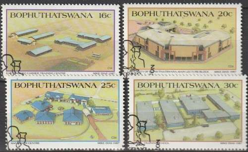 Bophuthatswana - 1987 - Places of Tertiary Education - Complete Set