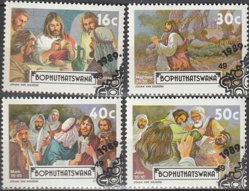 Bophuthatswana - 1989 - Easter, The Lord`s Passion - Complete Set