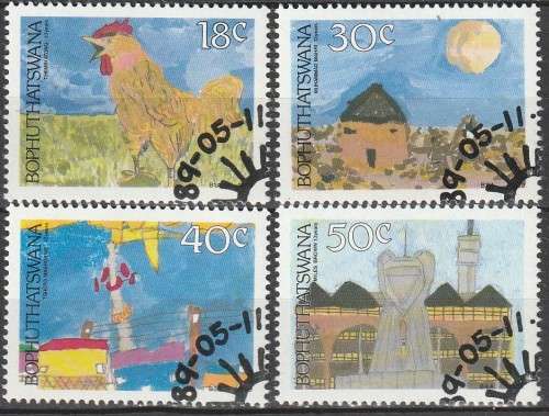 Bophuthatswana - 1989 - Childrens Art - Complete Set
