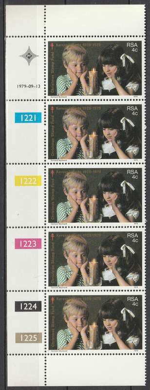 South Africa RSA - 1979 - South African Christmas Stamp Fund 50th anniversary - Control Block