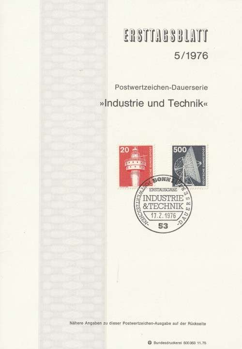 Germany West Federal - 1977 to 1987 - Industry and Technology - Part Set