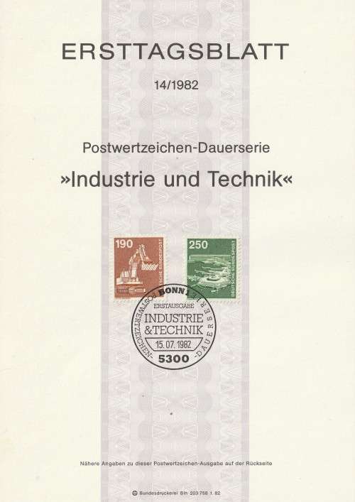 Germany West Federal - 1977 to 1987 - Industry and Technology - Part Set