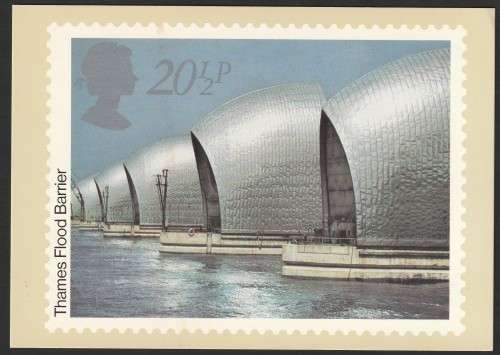 Great Britain - 1983 - Engineering Achievements Thames Flood Barrier - Maxi Card
