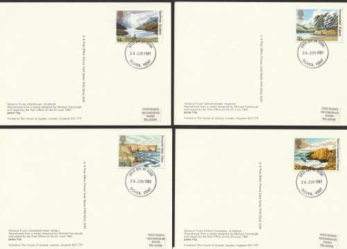 Great Britain - 1981 - 50th anniversary of National Trust for Scotland - Maxi Card Set