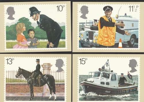 Great Britain - 1979  - London Metropolitan Police 150th anniv - Maxi Card Set