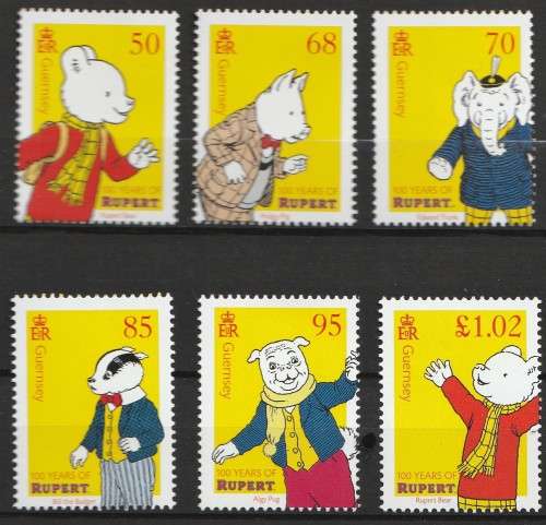 Guernsey - 2019 - Rupert the Bear 100 Years set