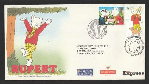 Guernsey - 1993 - Rupert the Bear FDC