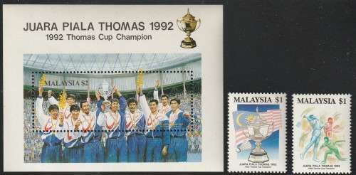 Malaysia - 1992 - Juara Piala Thomas Cup Badminton Sport
