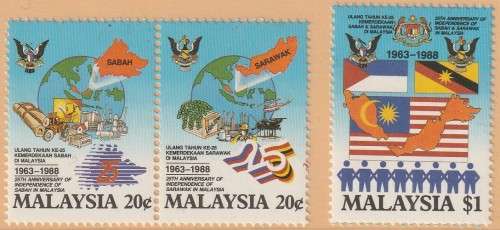 Malaysia - 1988 - Independence of Sabah and Sarawak