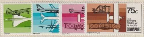 Singapore - 1978 - 75th anniversary of 1st powered flight