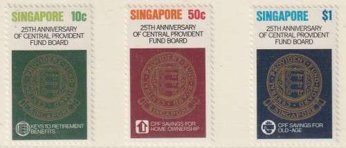 Singapore - 1980 - Central Provident Fund Board 25th anniversary