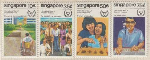 Singapore - 1981 - International Year of the Disabled