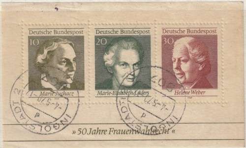Germany Federal - 1969 - 50th anniversary of universal womens suffrage