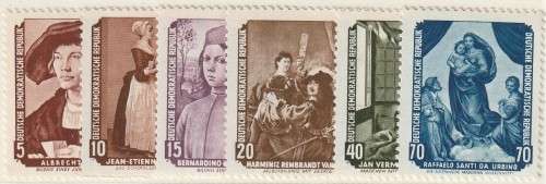 Germany DDR - 1955 - Famous Paintings: