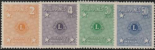 PHILIPPINES - 1950 - Convention of the Lions Club Manila