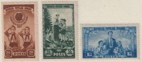 Romania - 1952 - Third anniversary of Romanian Pioneers