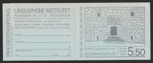Sweden - 1970 -  Glimmingehus Skane Province 15th Century - Complete Booklet