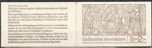Sweden - 1971 - Art of medieval stonemasons in Gotland - Complete Booklet