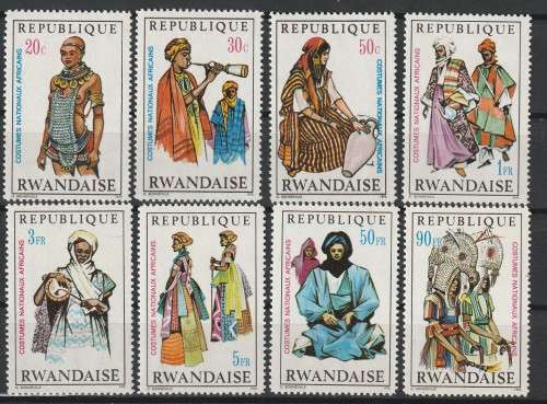 Rwanda - 1970 - African National Costumes