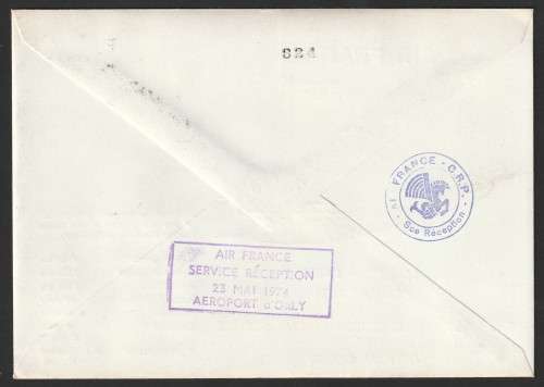 Great Britain Flight Cover - 1974 - Air France London to Paris First Airbus in Commercial Service